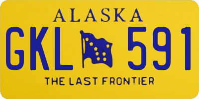 AK license plate GKL591
