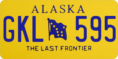 AK license plate GKL595