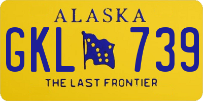 AK license plate GKL739