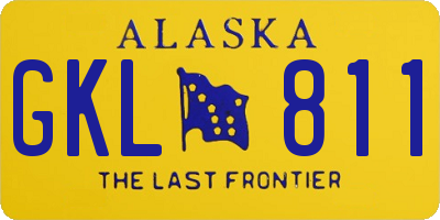 AK license plate GKL811