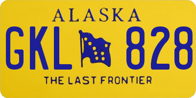 AK license plate GKL828