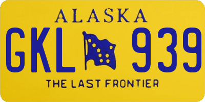 AK license plate GKL939