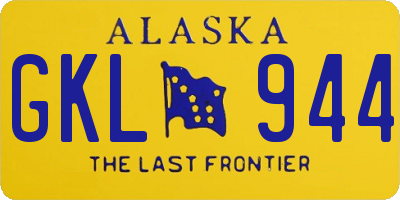 AK license plate GKL944