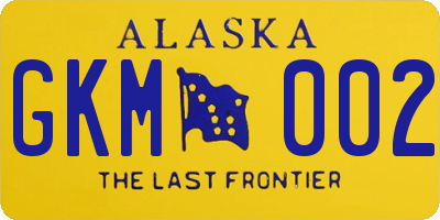 AK license plate GKM002