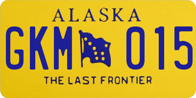 AK license plate GKM015