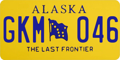 AK license plate GKM046