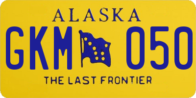 AK license plate GKM050