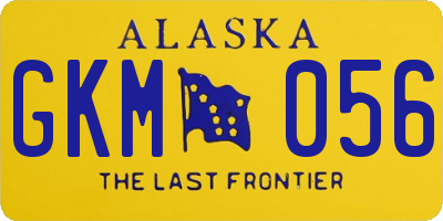 AK license plate GKM056