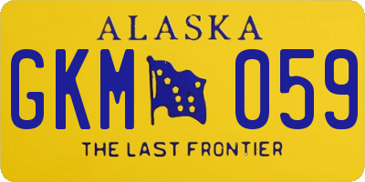 AK license plate GKM059