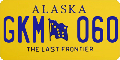 AK license plate GKM060