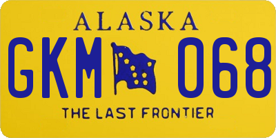 AK license plate GKM068