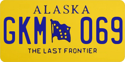 AK license plate GKM069