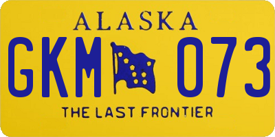 AK license plate GKM073