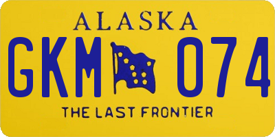 AK license plate GKM074