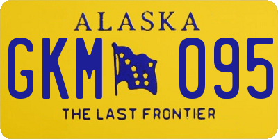AK license plate GKM095