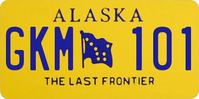 AK license plate GKM101