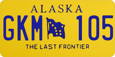 AK license plate GKM105