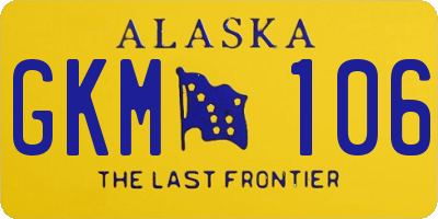 AK license plate GKM106