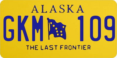 AK license plate GKM109