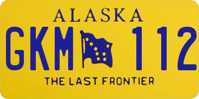 AK license plate GKM112