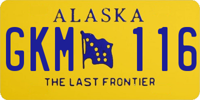 AK license plate GKM116