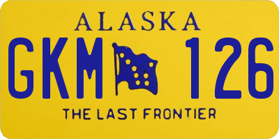 AK license plate GKM126