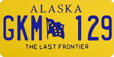 AK license plate GKM129