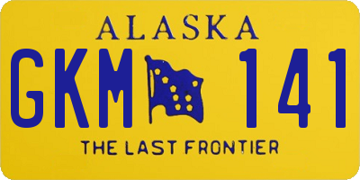 AK license plate GKM141