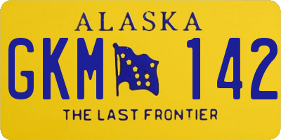 AK license plate GKM142