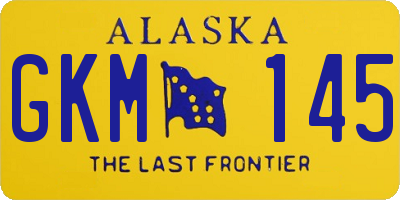 AK license plate GKM145
