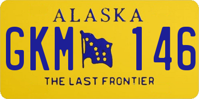 AK license plate GKM146