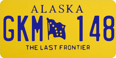 AK license plate GKM148