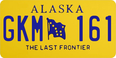 AK license plate GKM161