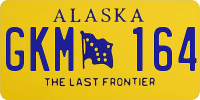 AK license plate GKM164