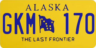 AK license plate GKM170