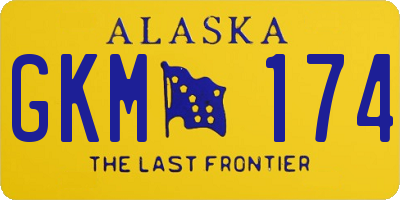 AK license plate GKM174