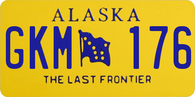 AK license plate GKM176