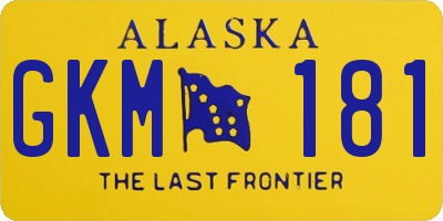 AK license plate GKM181