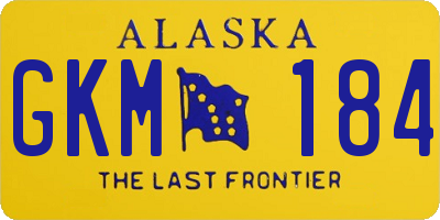 AK license plate GKM184