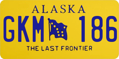 AK license plate GKM186