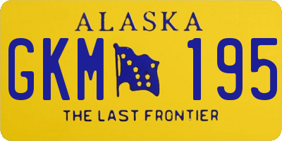 AK license plate GKM195