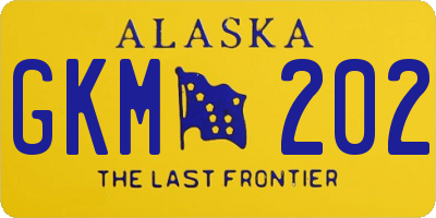 AK license plate GKM202
