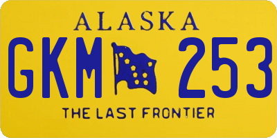 AK license plate GKM253