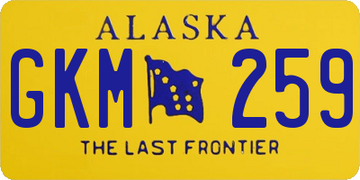 AK license plate GKM259
