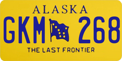 AK license plate GKM268