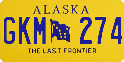 AK license plate GKM274