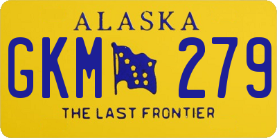 AK license plate GKM279