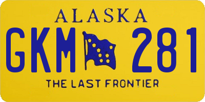 AK license plate GKM281