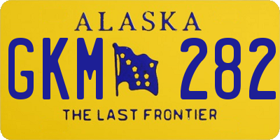 AK license plate GKM282
