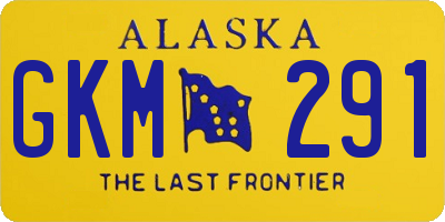 AK license plate GKM291